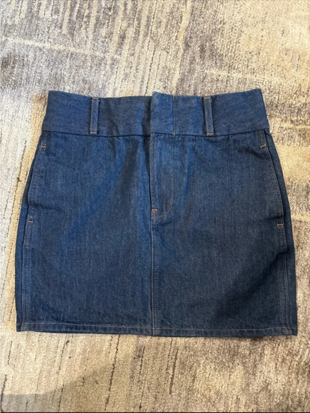 Express Dark Blue Denim Mini Skirt